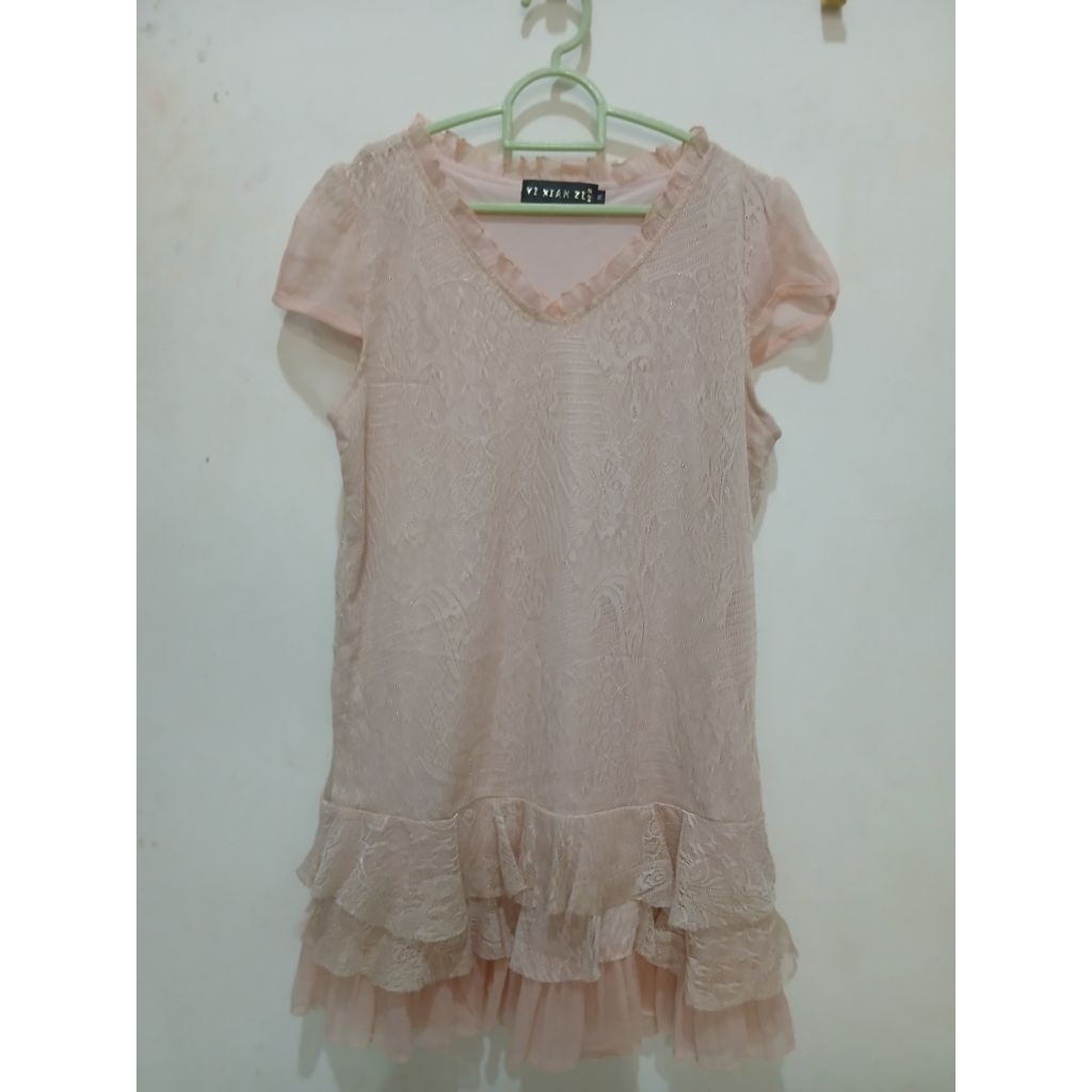 Dress Cantik Pink