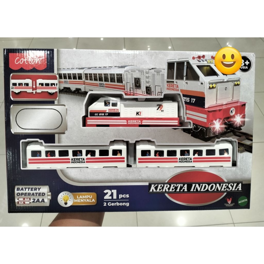 mainan kereta api indonesia plus Rell KAI