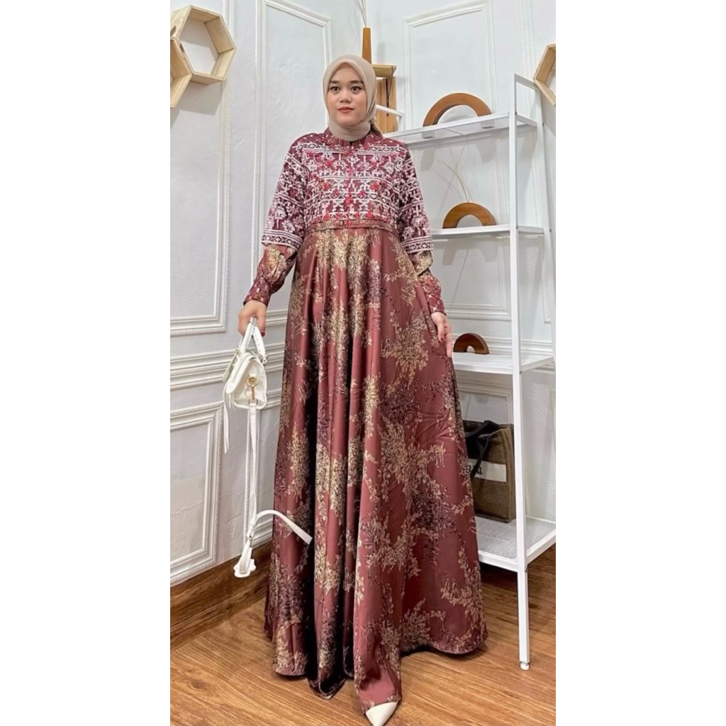 Dress | Gamis Wanita Armani Silk Premium