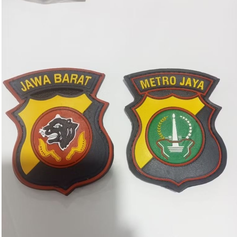 Patch Rubber Logo Karet Polda