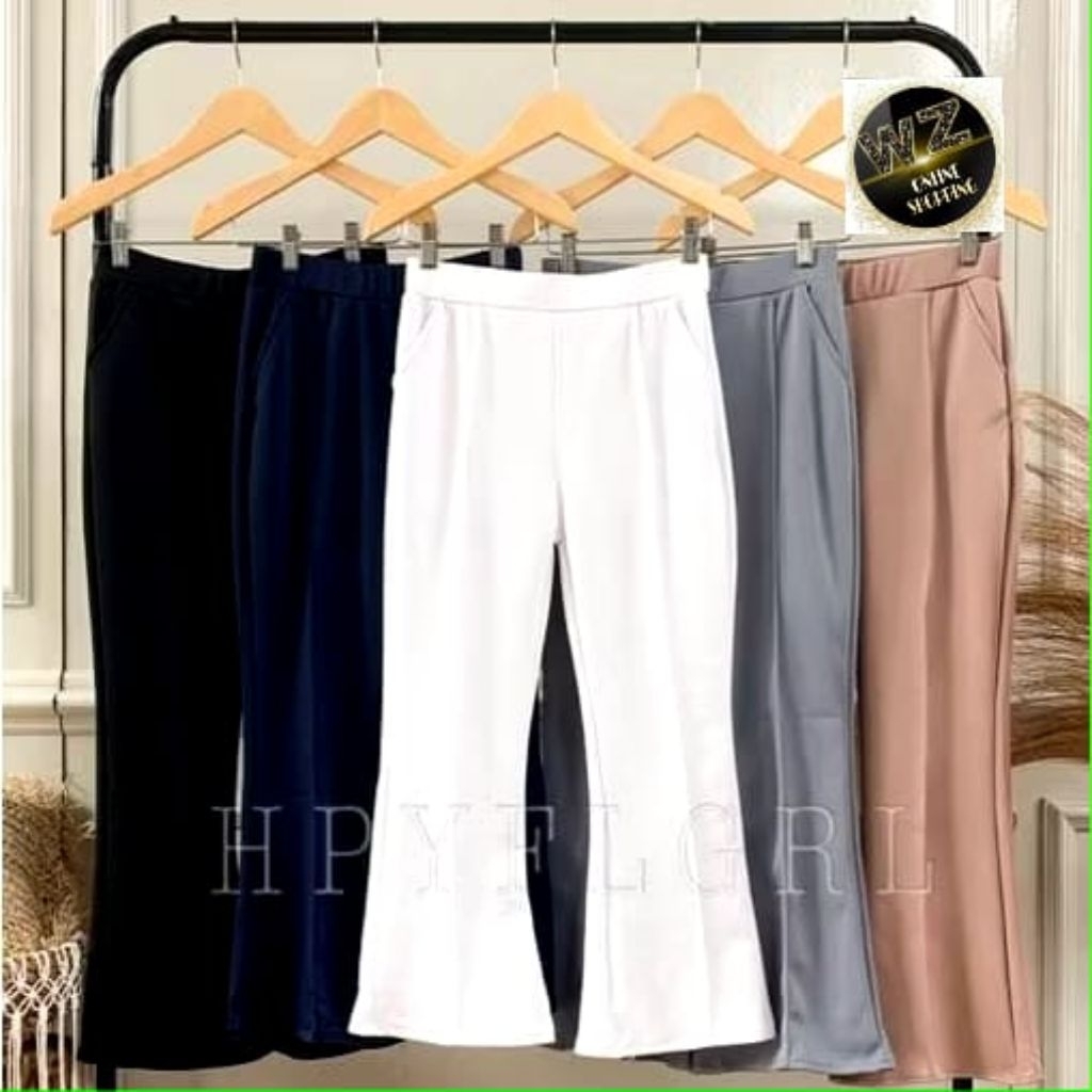 celana scuba cutbray wanita jumbo