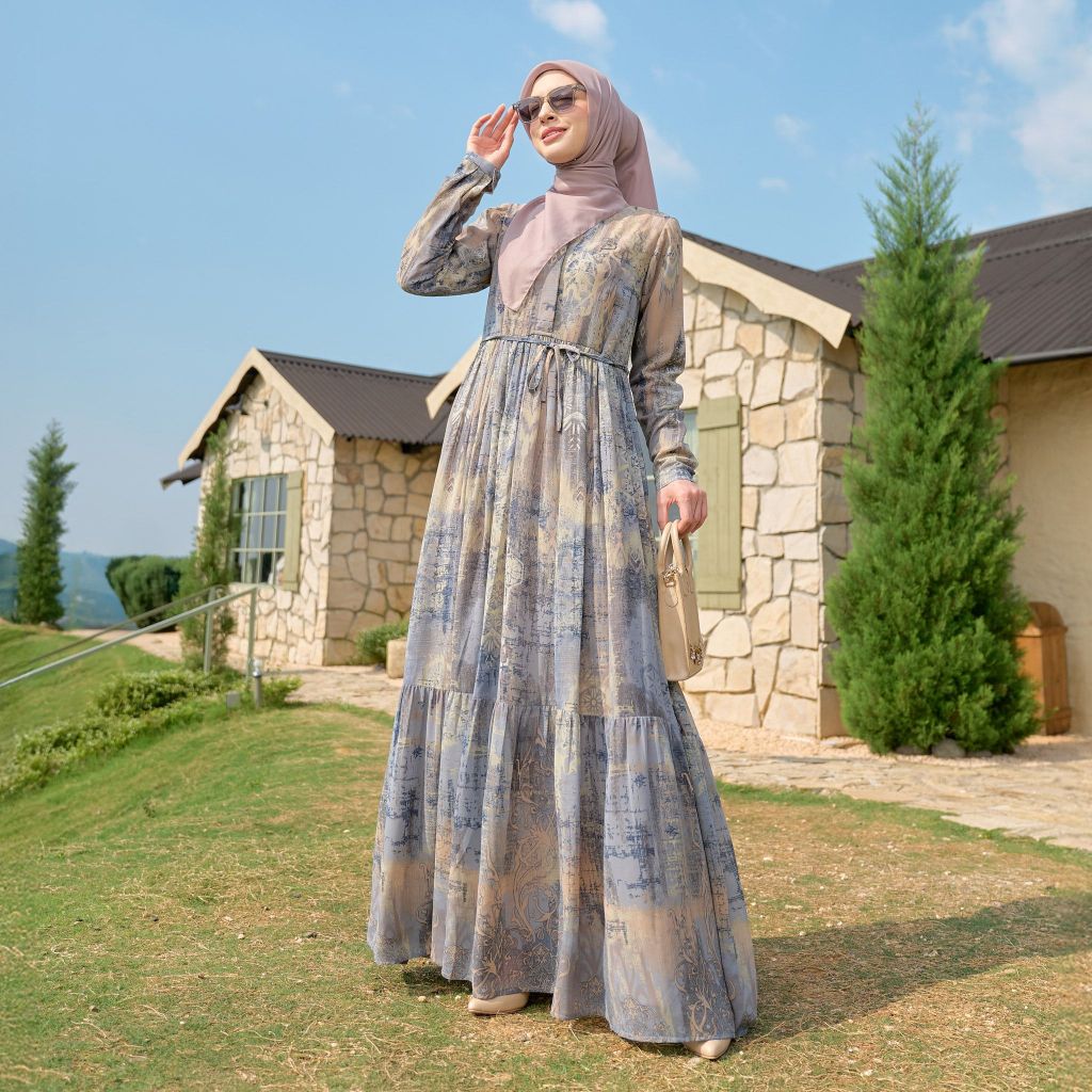 ZB - Badia Dress - Dress Motif Cantik Muslimah