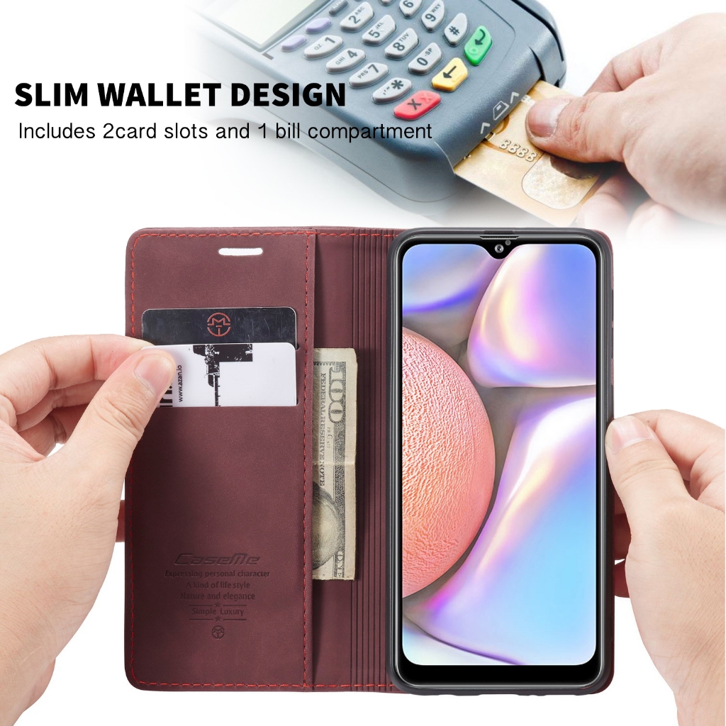 VIVO y01 y03 y12 / y15 / y17 y15s Y16 y17s y18 y19 y19s y20 Flip Case Caseme Cover Leather Wallet sa