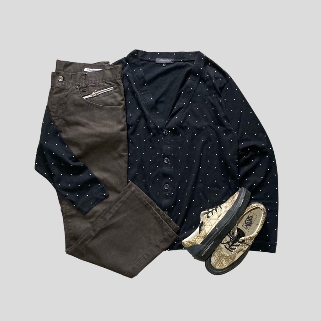 Cardigan pattern dots time step second