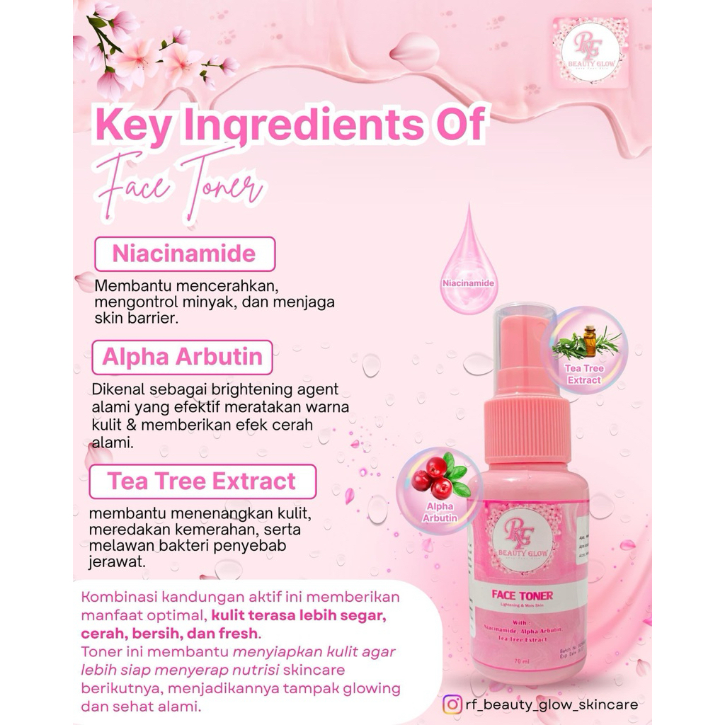 mface toner RF beauty glow