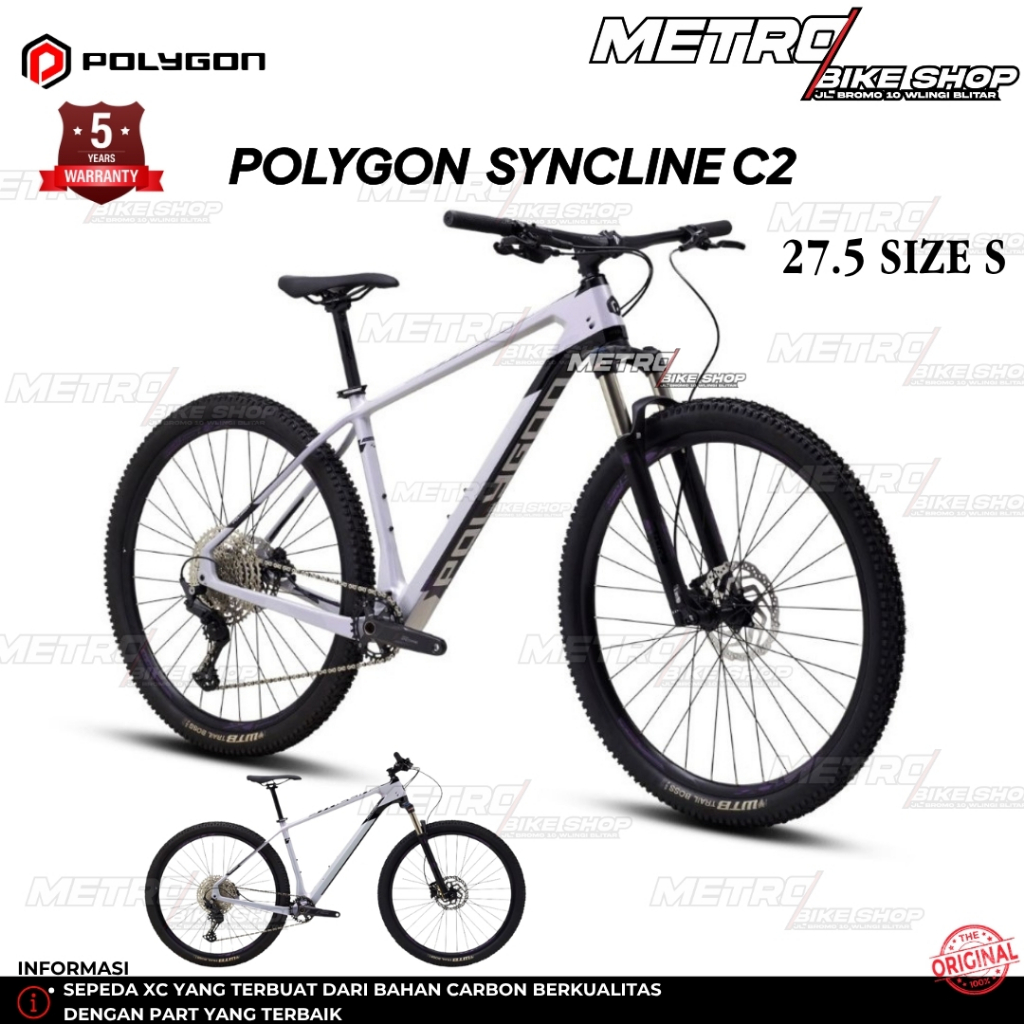 Polygon Syncline C2 Sepeda gunung Polygon C2 Sepeda gunung Carbon Sepeda XC 27.5 size S