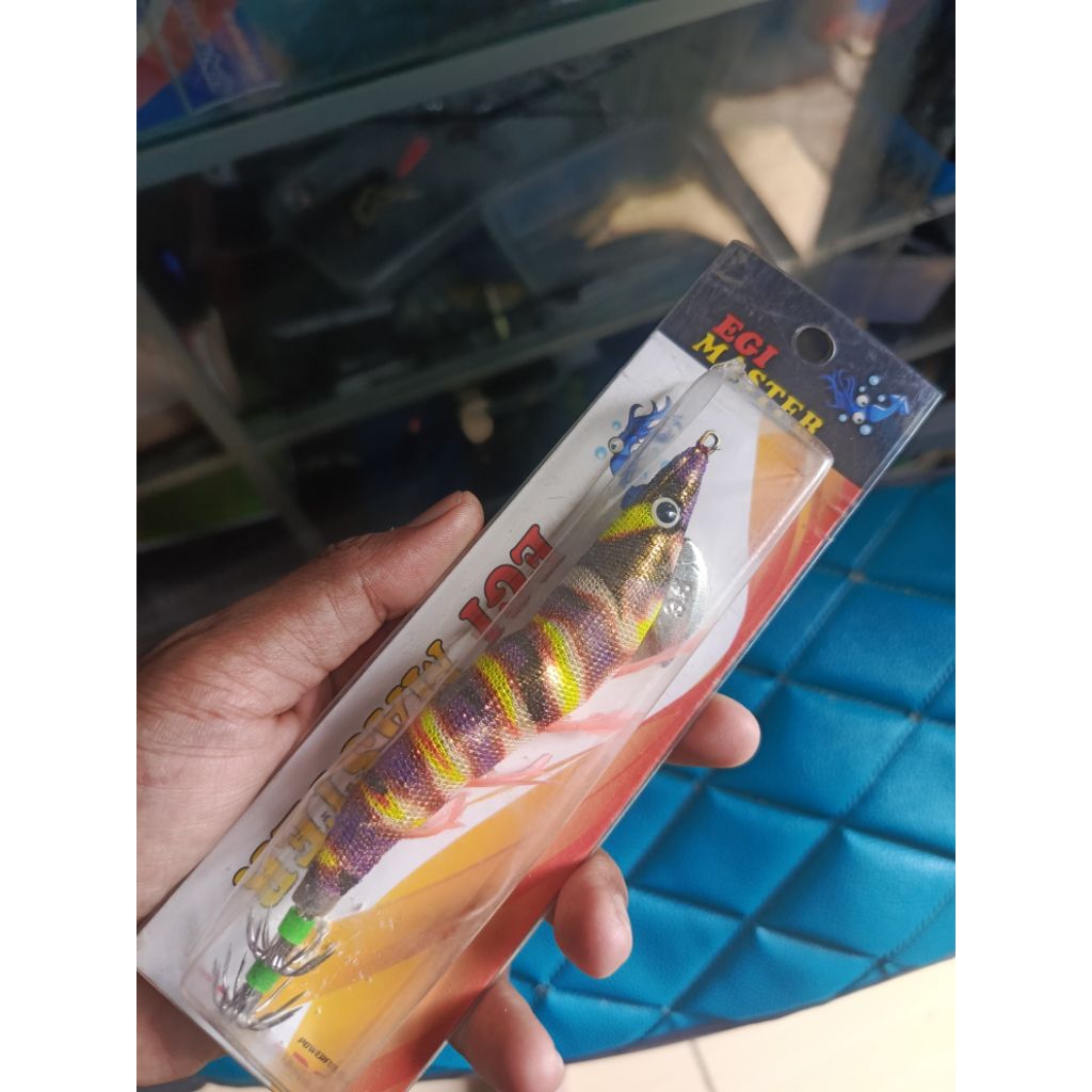 Egi Master umpan cumi bentuk udang yg Gacor