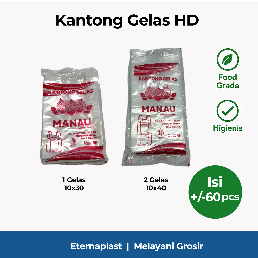 Kantong Gelas Plastik | HD Gelas | Kantong Plastik Cup Jus | Kantong Plastik Cup 1&2 Gelas