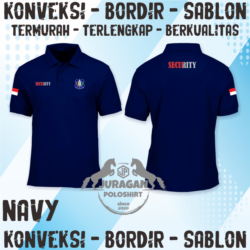 KAOS KERAH SECURITY MURAH - BAJU SECURITY - BAJU KERAH SECURITY - SERAGAM SECURITY