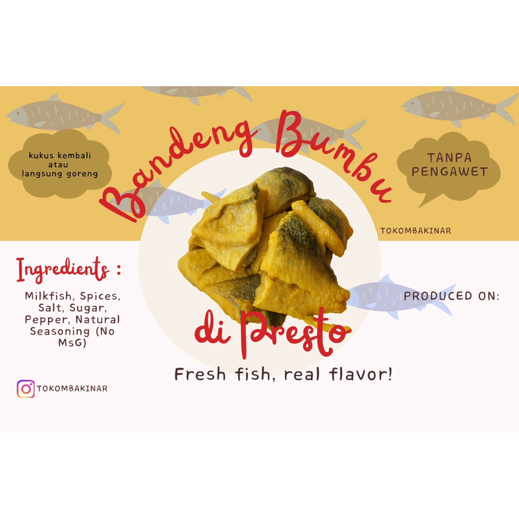 BANDENG BUMBU DI PRESTO / BANDENG BUMBU / BANDENG PRESTO / BANDENG / MPASI