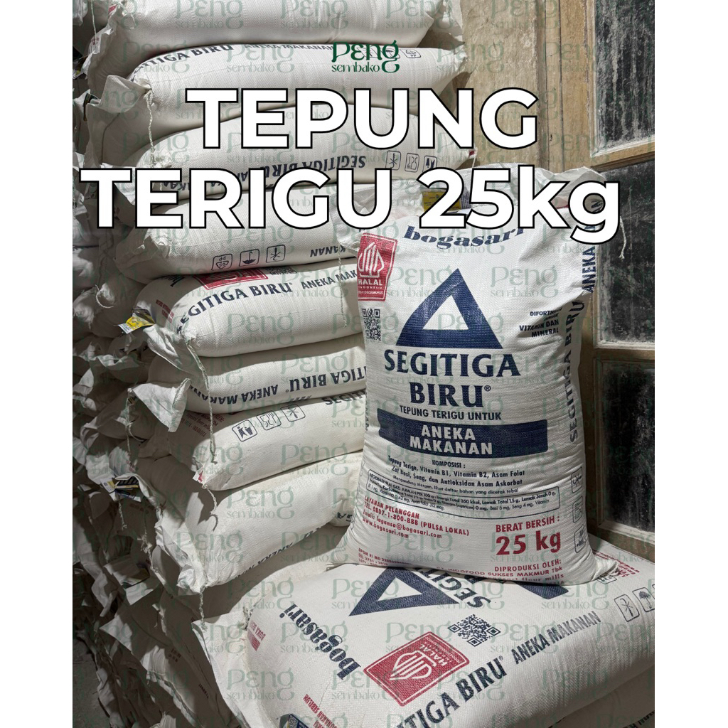 SEGITIGA BIRU Tepung Terigu Karung (25kg)