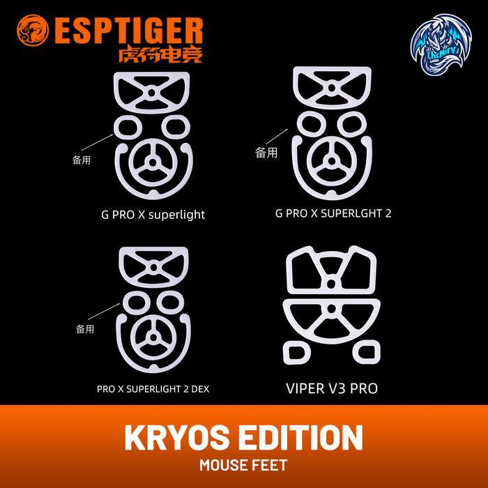 Tiger Arc EspTiger Kryos Edition Skate Mouse Feet for Gaming Mouse