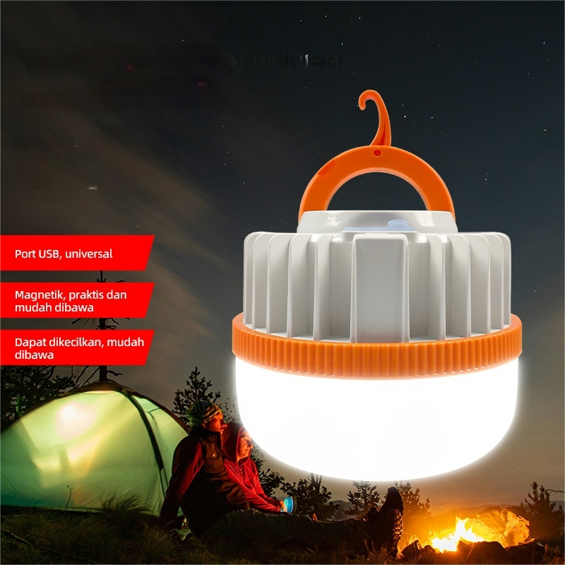 Lampu Emergency LED 3 Mode Magnetik Hisap || Lampu Emergency LED 3 Mode Baterai Besar