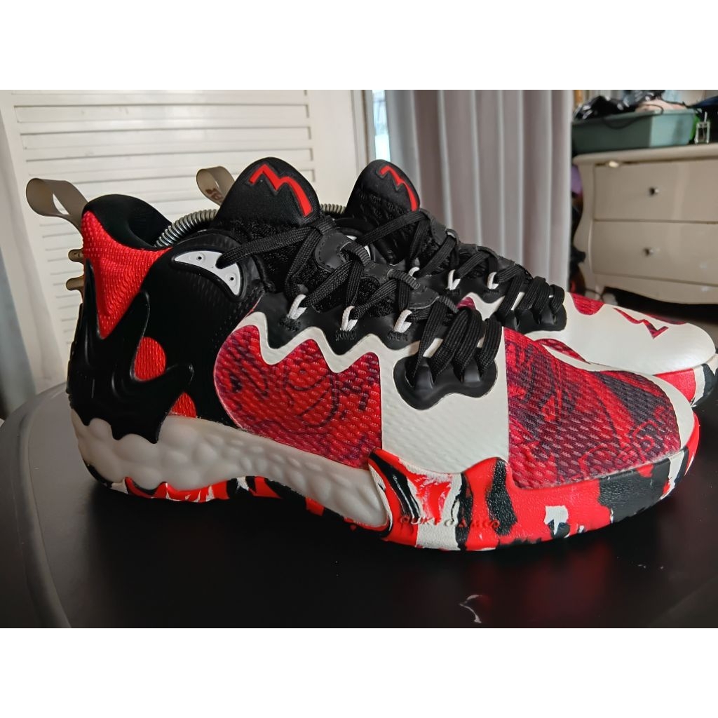 Sepatu Basket 361 degrees Lava langka seken sz 41 insole 25,5 cm like new mulus kayak baru ga pernah