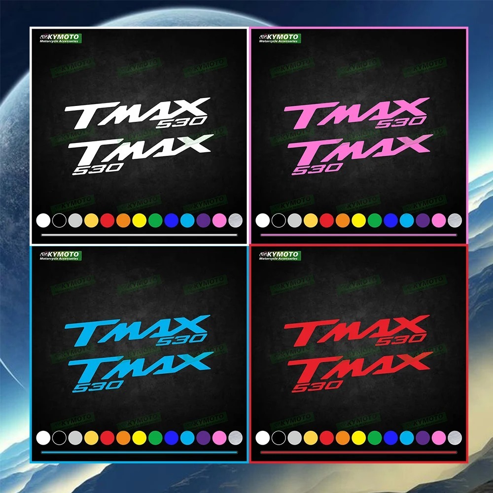 Untuk YZF TMAX530 TMAX 530 aksesoris motor stiker fairing dekorasi helm tangki bahan bakar logo mesi
