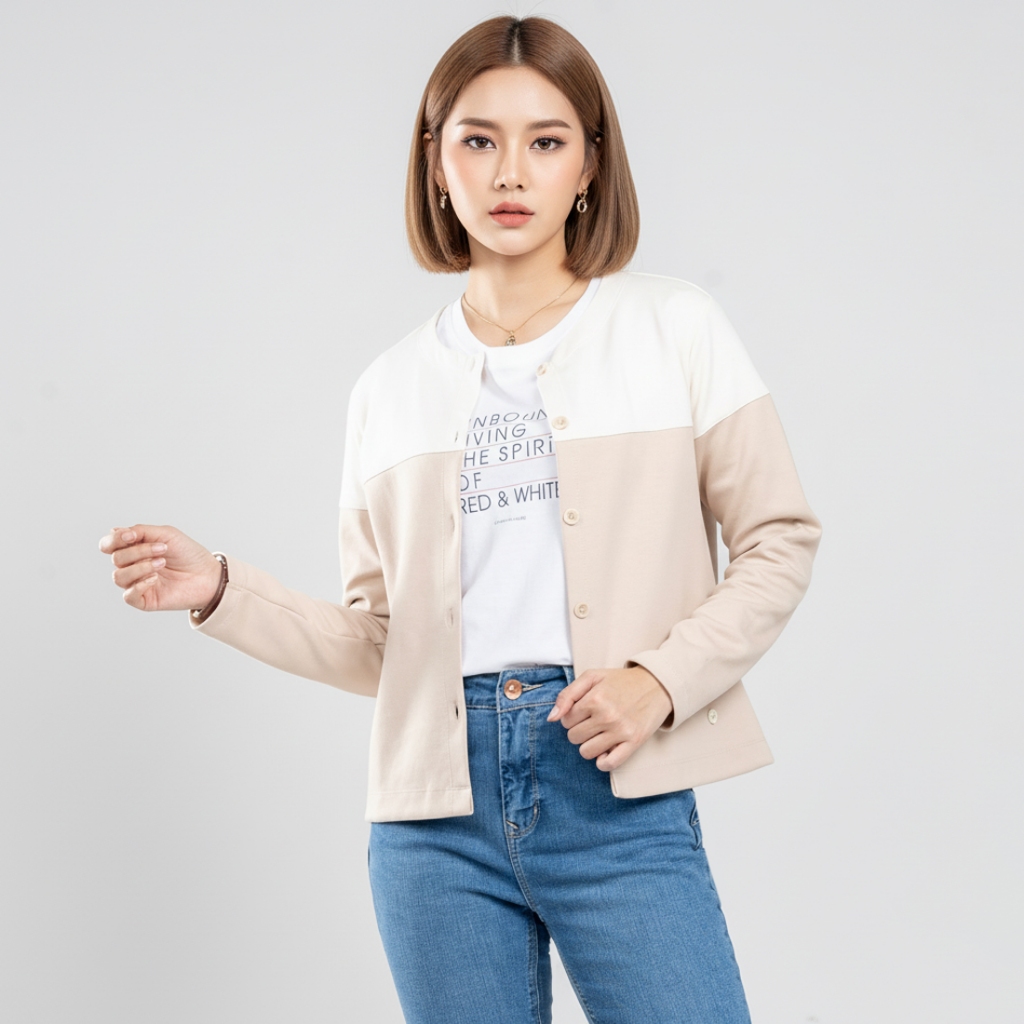 C2 Lenzen Khaki Outer Wanita