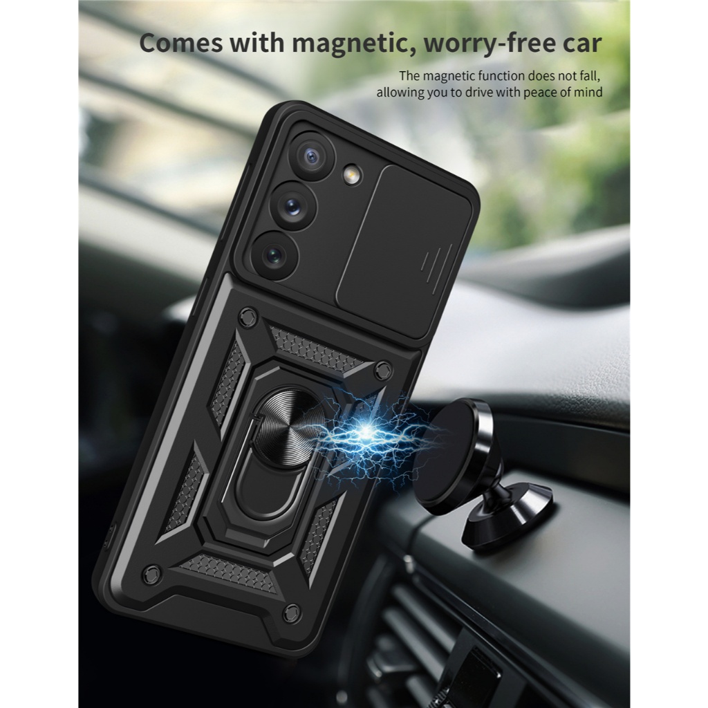 VIVO DEFENSE ARMOR SERIES RING SHIELD ARMOR HARD CASE Y75 5G / T1 5G T1 PRO 5G V27 5G V27E 4G Y16 4G