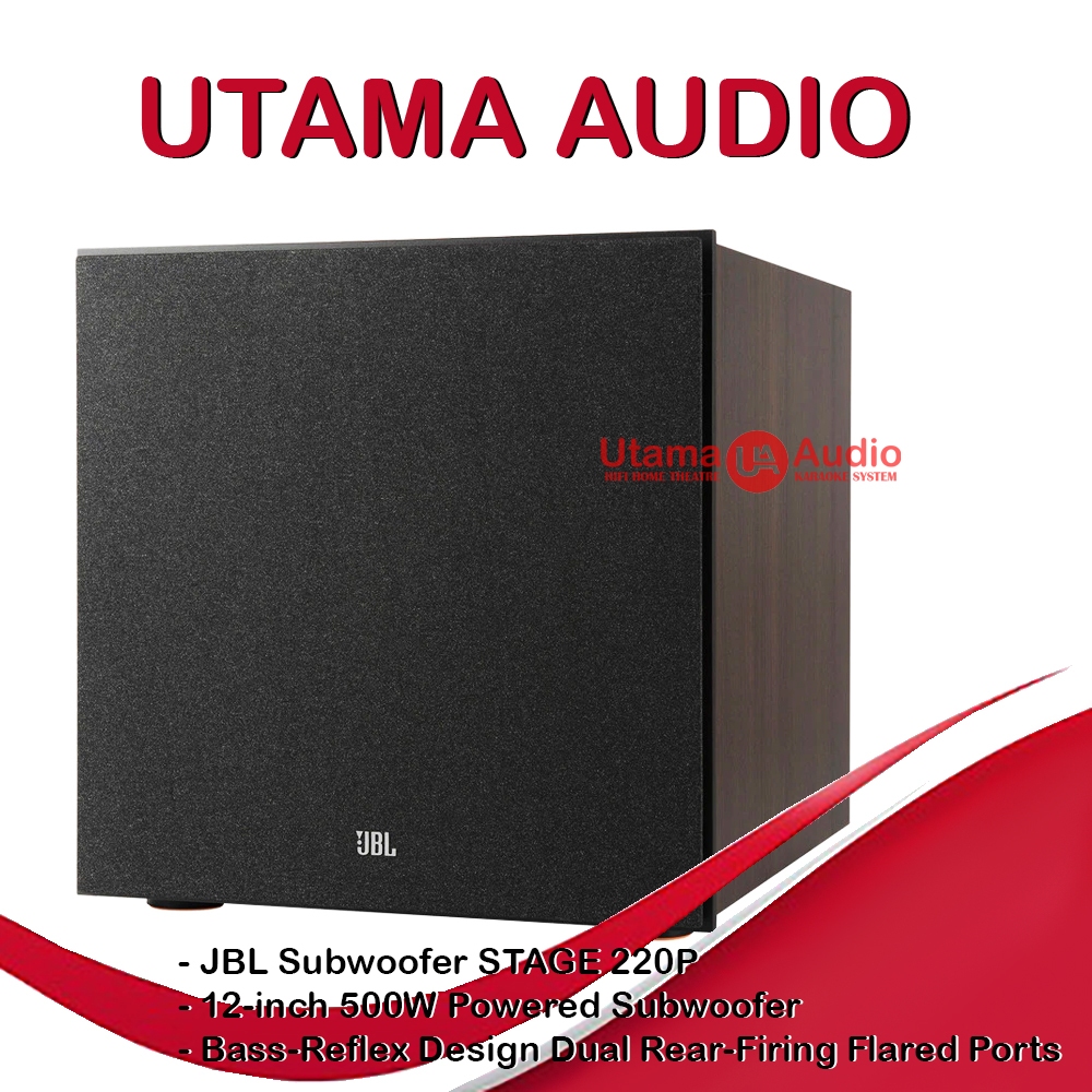JBL Stage 220P 12-inch Active 500W Powered Subwoofer Stage220P Sub 220 P Garansi Resmi IMS