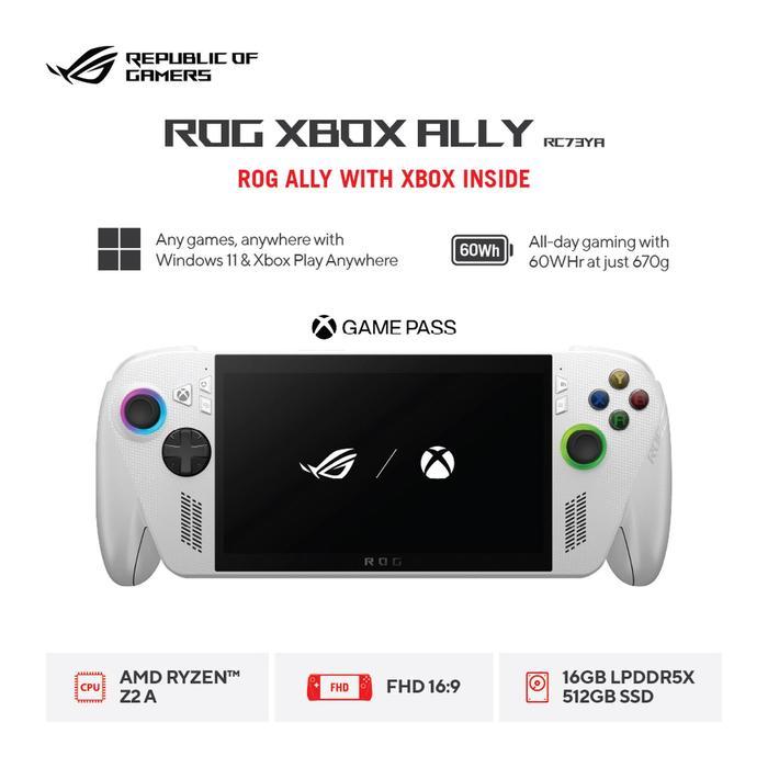 [READY] ASUS ROG XBOX ALLY (2025) RC73YA-Z2AA30A6W AMD RYZEN Z2 A 16GB 512GB W11 7.0FHD 120HZ WHITE