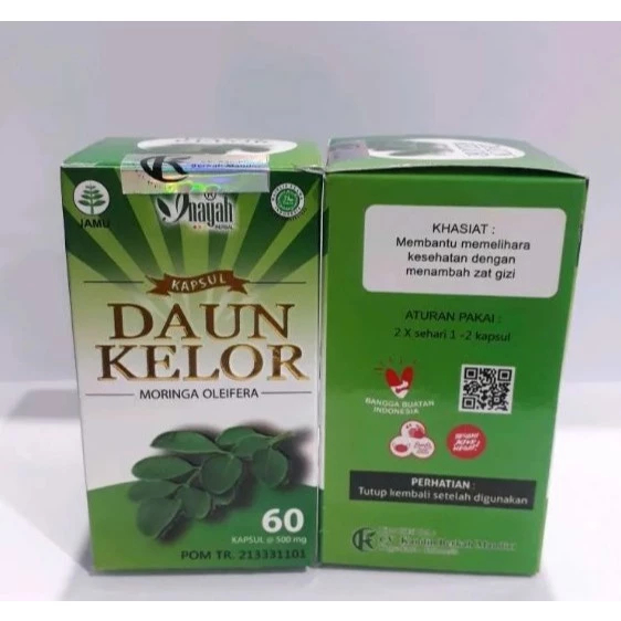 Kapsul Daun Kelor Inayah - Ekstrak Kapsul Daun Kelor Moringa 60 Kapsul