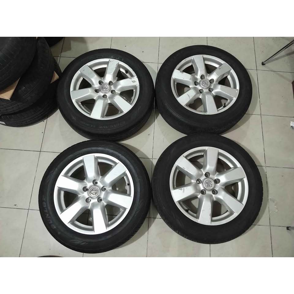 VELG ORI COPOTAN VELG OEM NISSAN X-TRAIL RING 17 PCD 5X114,3 BAN DUNLOP 215 60 R17