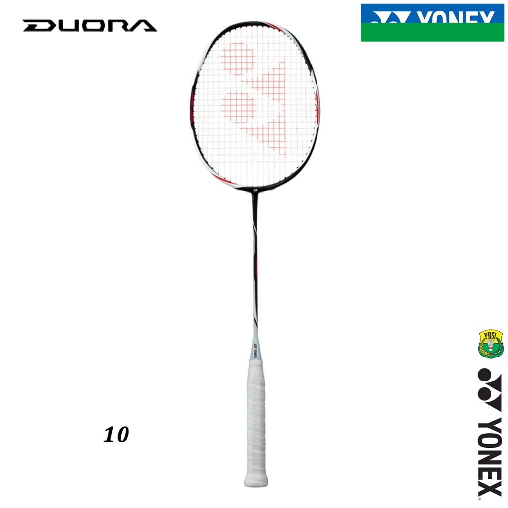 Bulu-tangkis Racket-Badminton YONEX DUORA 10 Karbon Lengkap Individu 4U 26Lbs 83g Made In-Japan