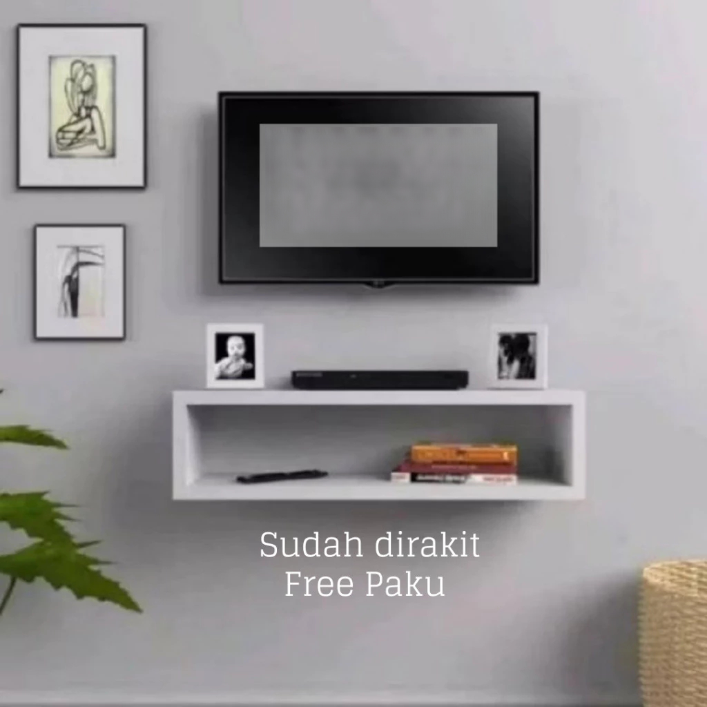 RAK DINDING MINIMALIS PERSEGI PANJANG