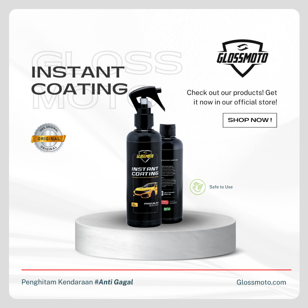 Pengkilap Motor Mobil Instant Coating-GLOSSMOTO