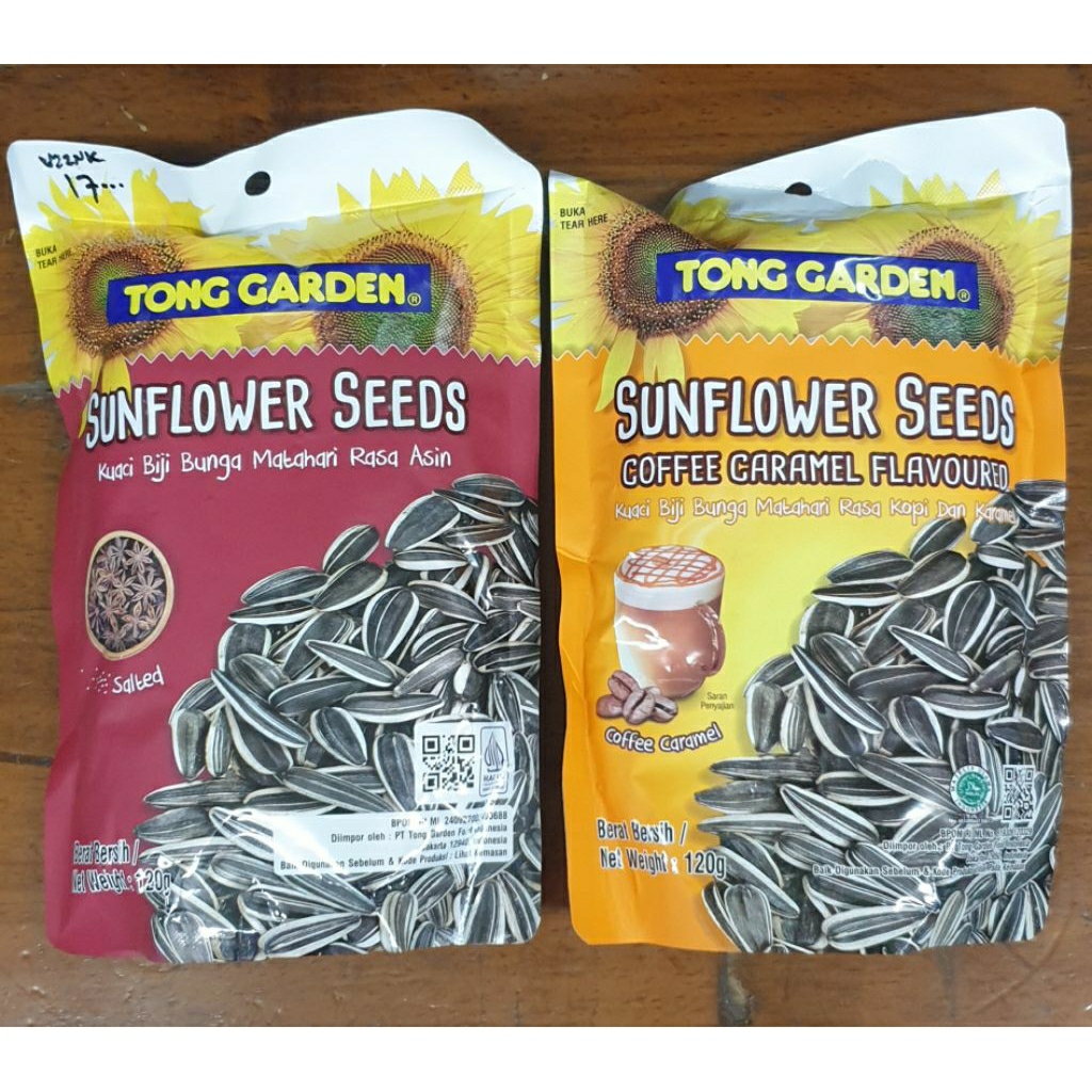 Kuaci biji bunga matahari / sunflower seeds merk Tong Garden