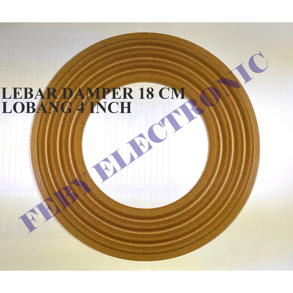 DAMPER SPEAKER 15-18 INCH LOBANG 4 IN LEBAR 18CM DEMPER MEMBRAN SPEAKER