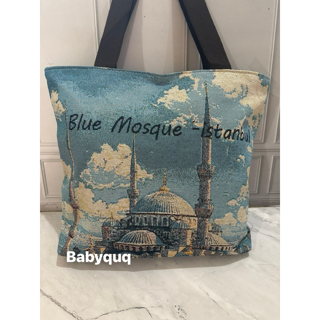Tas tote kanvas import turki // oleh oleh istanbul turki cappadocia // tas tote kanvas kapasitas bes