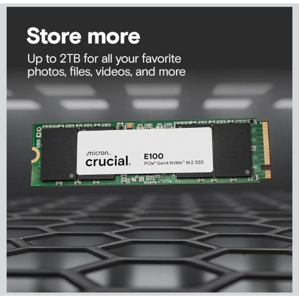 SSD Crucial E100 Gen4 nvme M2 2280-2TB