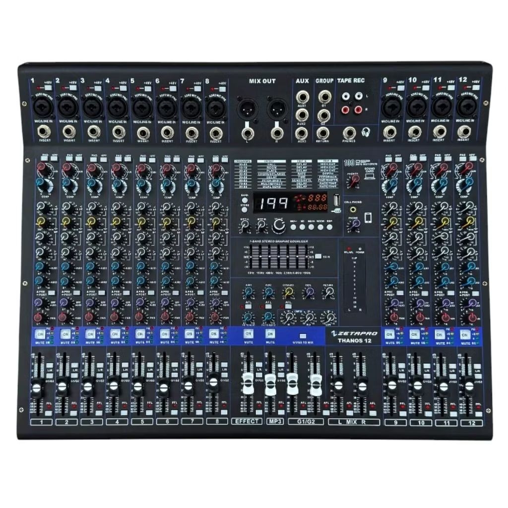 MIXER AUDIO THANOS 12 ZETAPRO NEW / COMPRESSOR / MIXER ZETAPRO ORIGINAL NEW