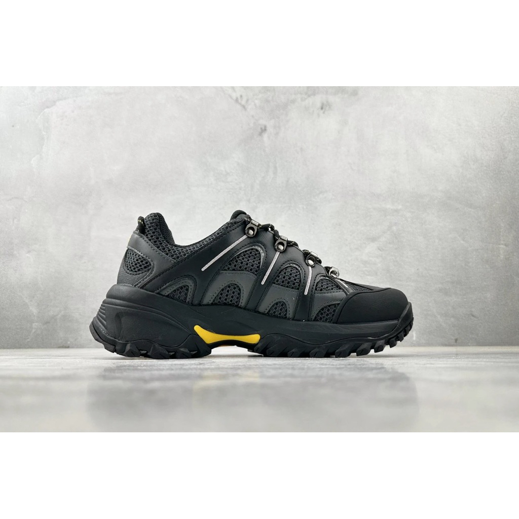 TNF Hedgehog 06 RMST Goretex Black Yellow Hiking Sepatu Sneaker