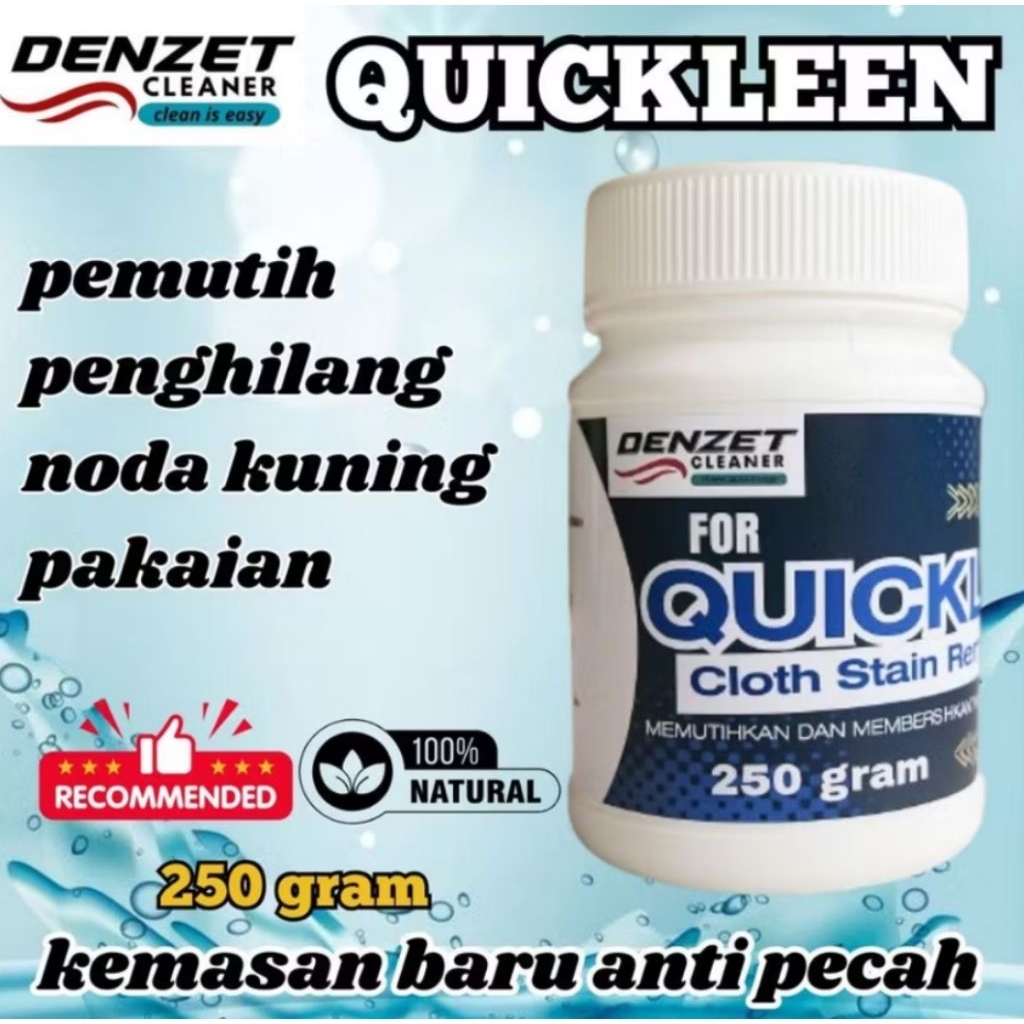 DENZER FOR QUICKLEEN 250gram serbuk ajaib penghilang noda membandel
