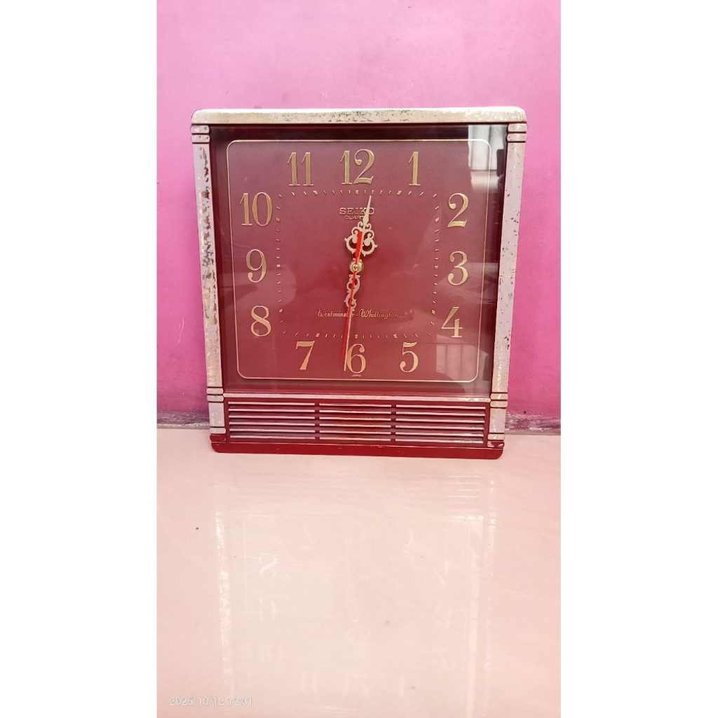 Jam dinding Seiko jadul vintage