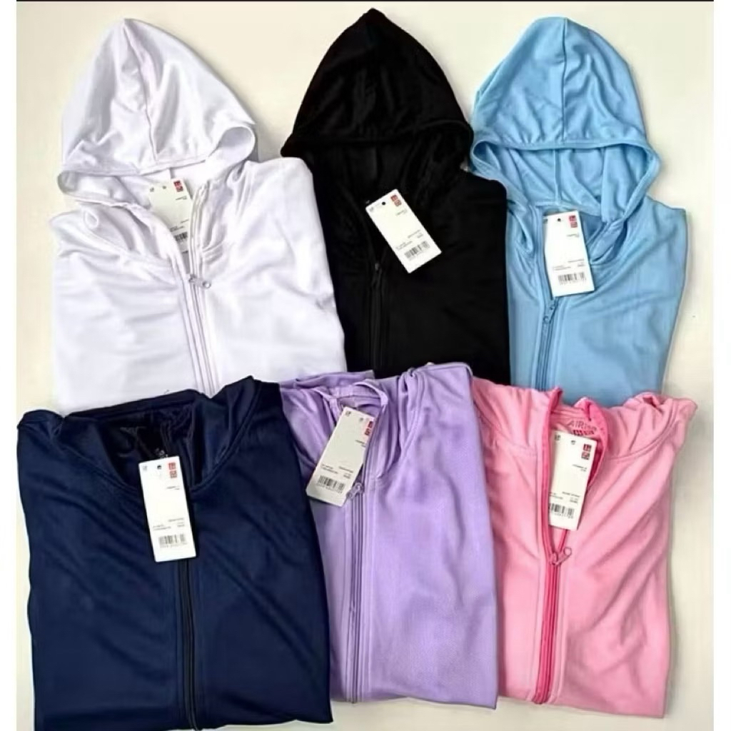 Uniqlo Airism UV Cut Full Zip Hoodie — Stylish, Light & Protecting