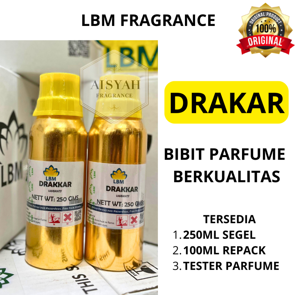 Bibit Parfum DRAKAR LBM Fragrance Murni 100% Aroma Maskulin Klasik Woody Spicy Tahan Lama
