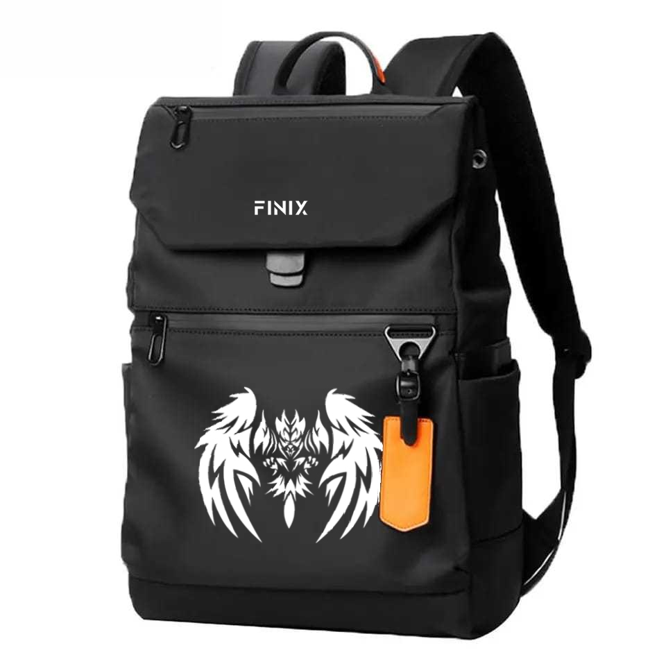 Tas Ransel Pria Waterproof Multifungsi Bahan Nilon Premium Kapasitas Besar Gambar Burung Finix