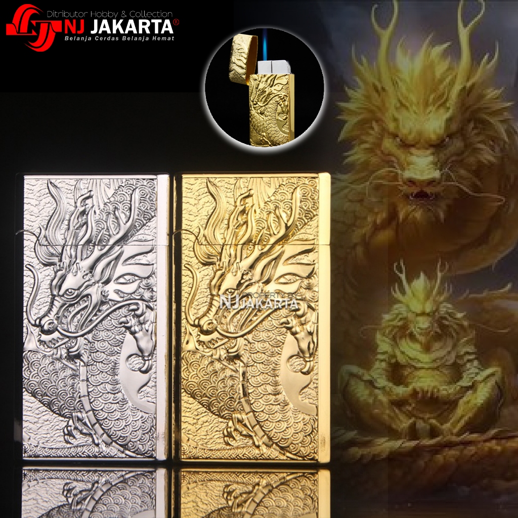Korek Gas Api Bara Naga Dragon Dikang Lighter DK-203 / korek Naga