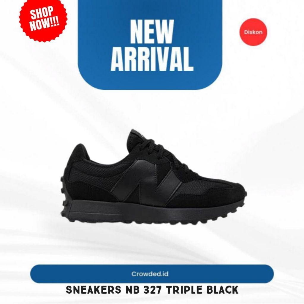 (CROWDED) Sneakers NB 327 Triple Black