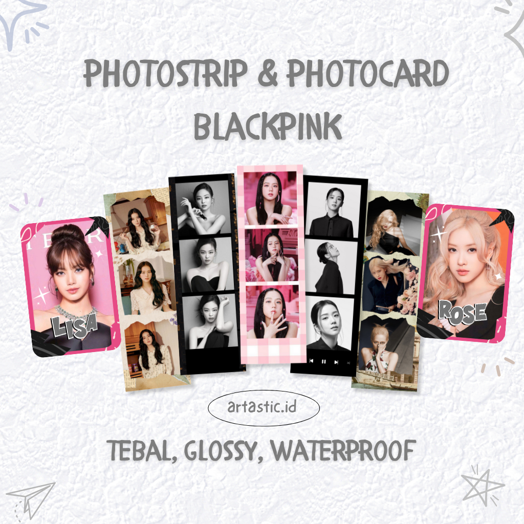 Photostrip BLACKPINK JISOO JENNIE ROSE LISA KPOP (POLAROID STRIP) | Photostrip KPOP (POLAROID STRIP)
