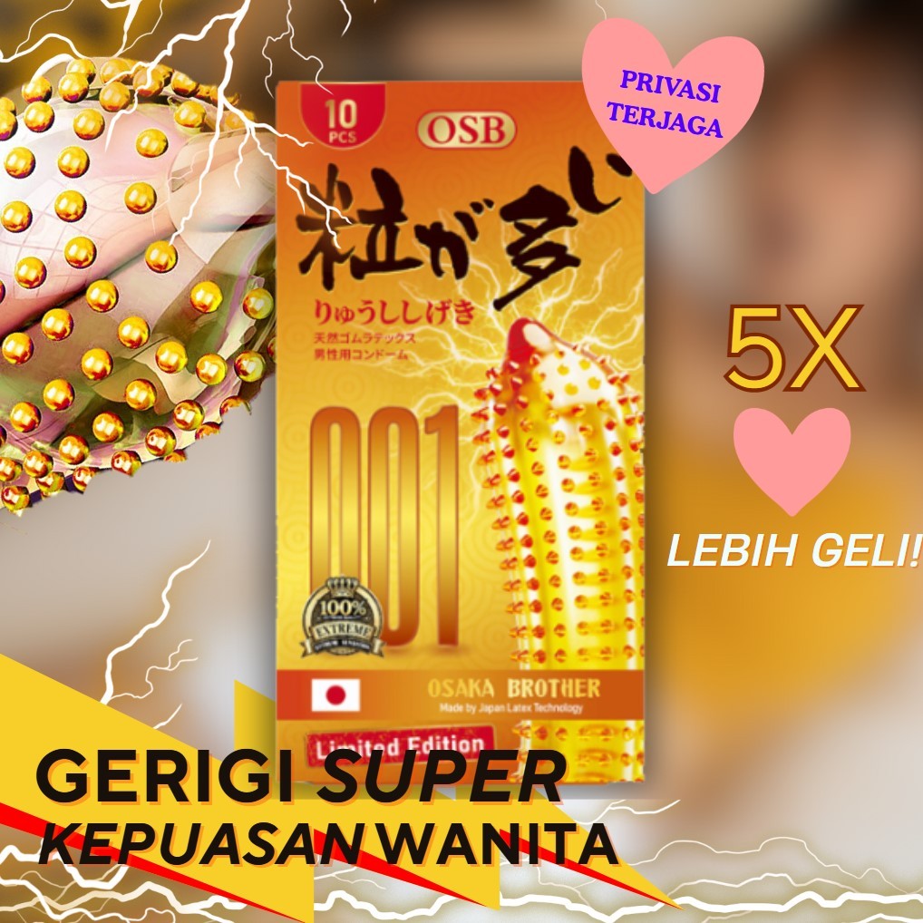 Kondom Viral - Tertipis Premium Murah Berduri Bergerigi - Condom 001Jepang