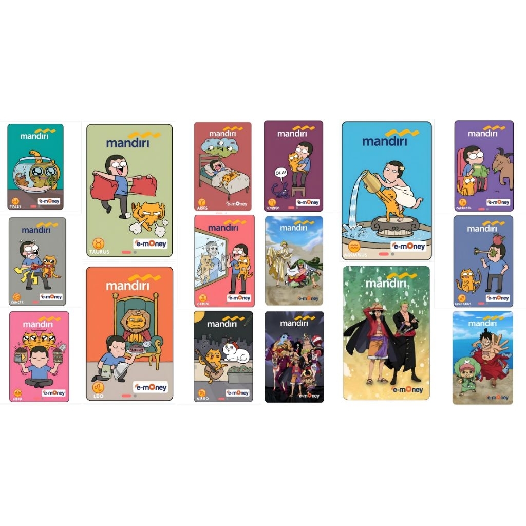 Kartu E-Money Mandiri Limited Acak Support Nfc/ Kartu Mandiri/ E-money Mandiri/ E-Money Card/ E-toll