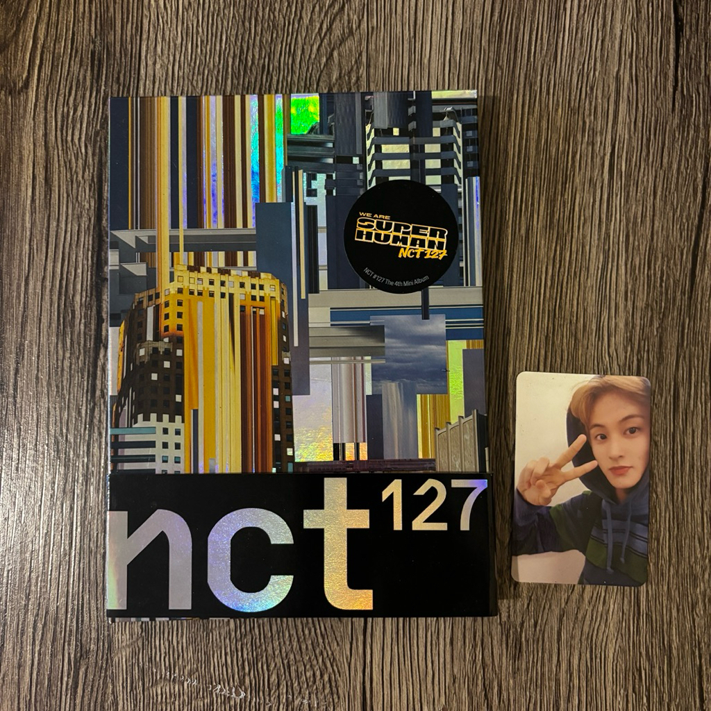 NCT 127 Superhuman Album and Mark Lee Photocard