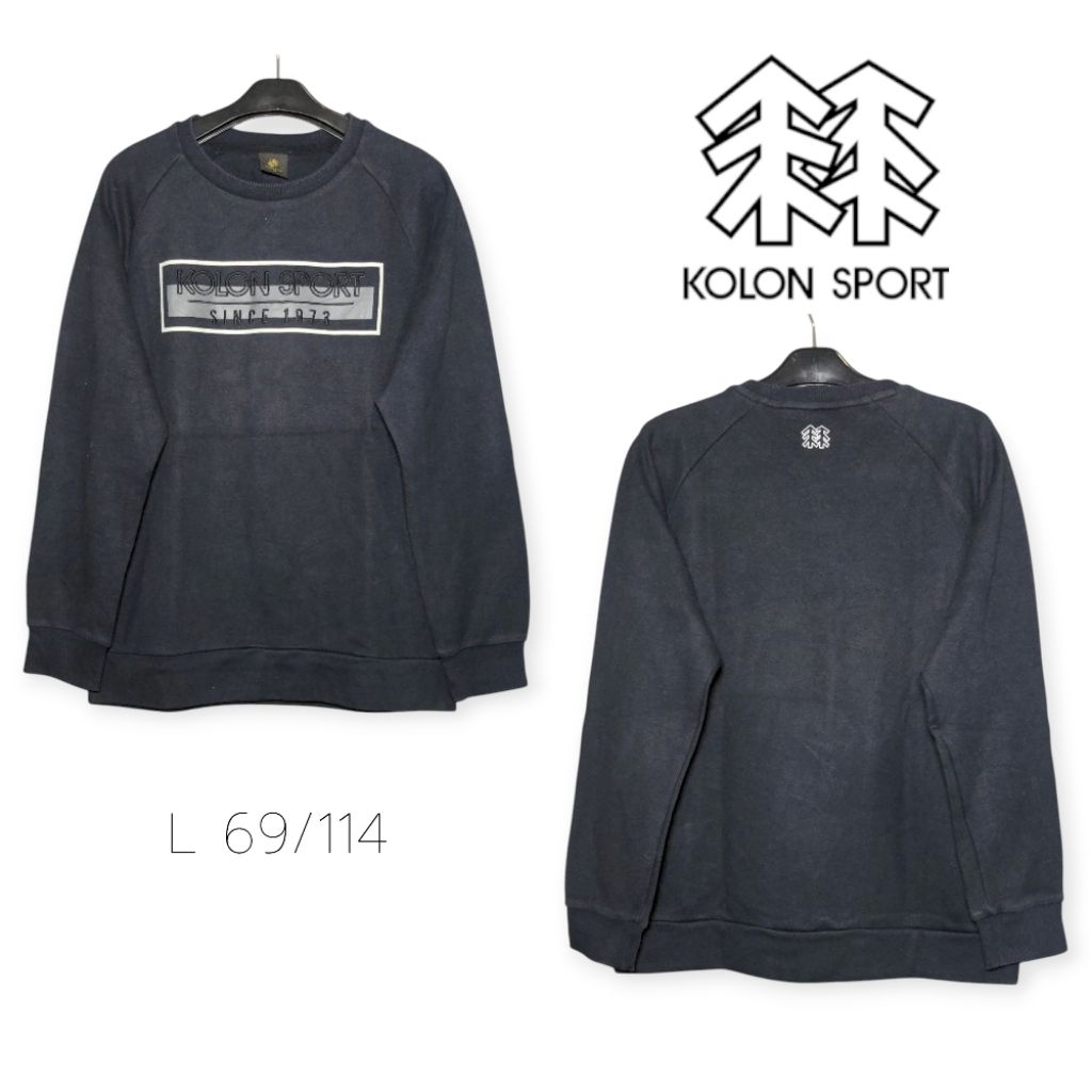 Kolon Sport Outdoor Sweater Sweatshirt Crewneck Original Premium Hangat dan Tebal L