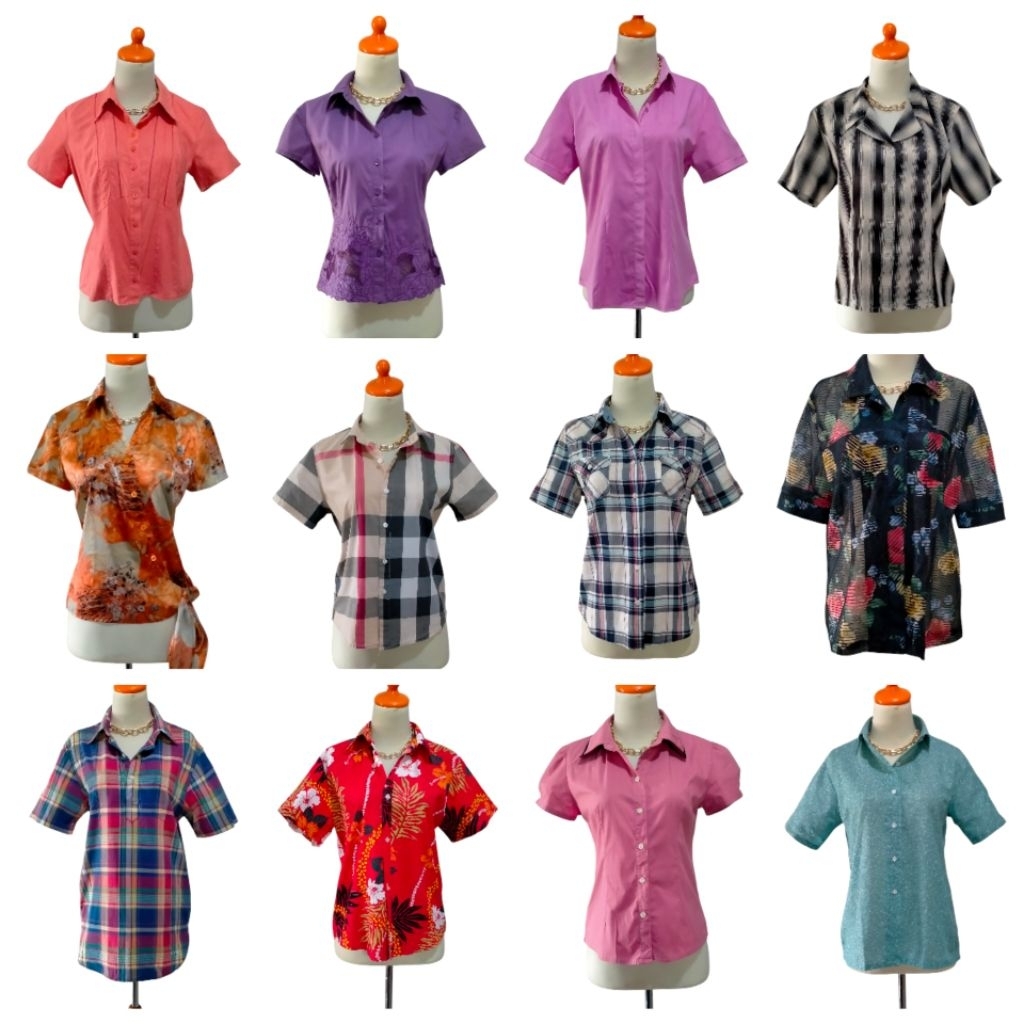 KEMEJA WANITA TANGAN PENDEK PL PRIBADI