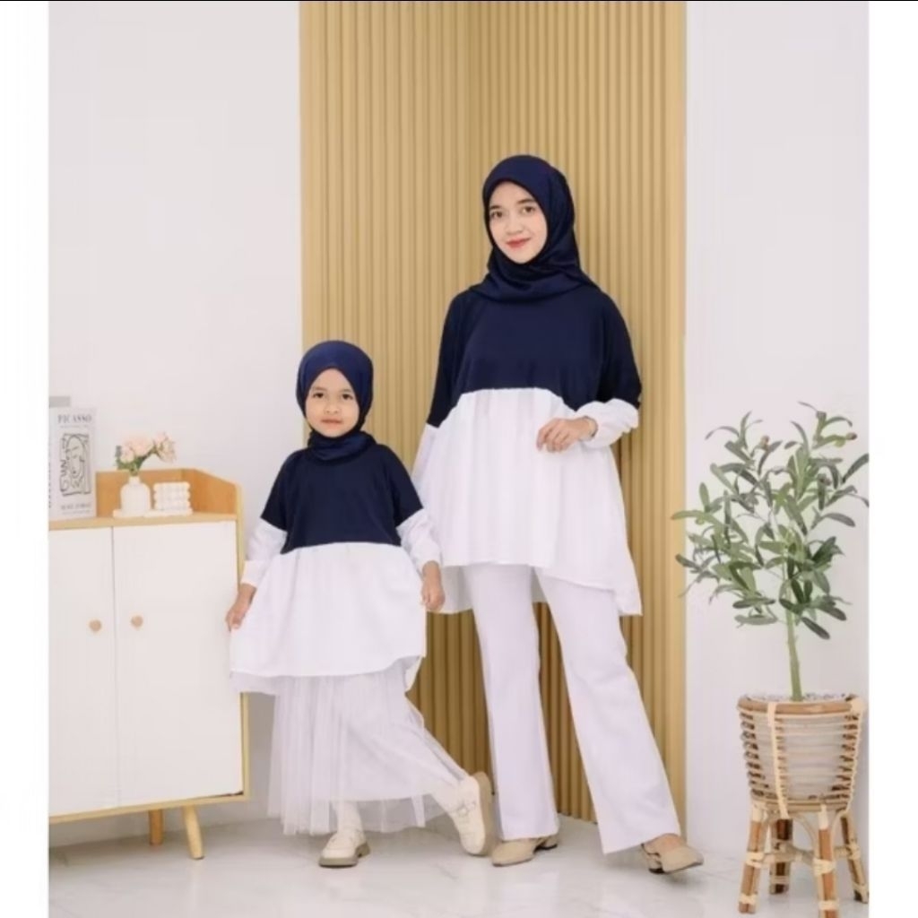 Cania Couple Ibu Dan Anak Perempuan / Baju Couple Ibu Dan Anak Perempuan / Blouse Couple Ibu Anak Pe