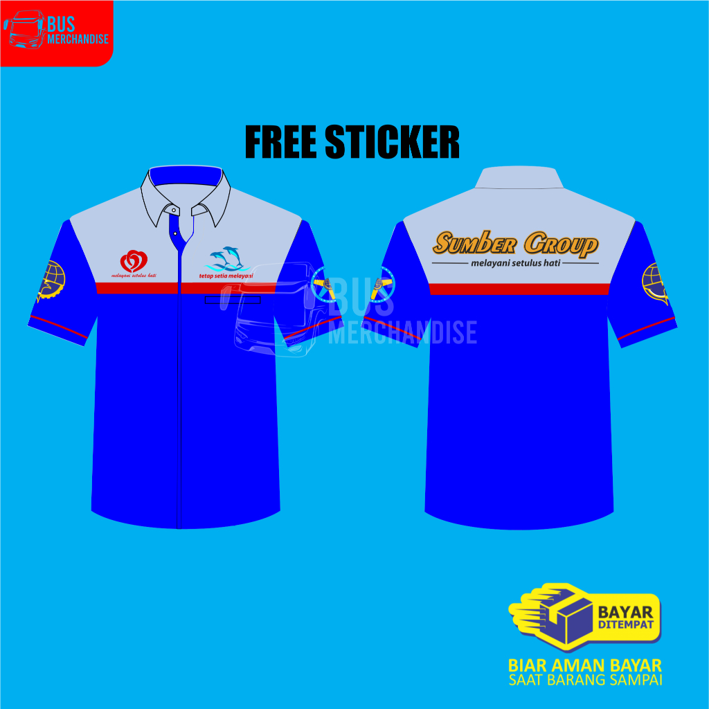 Kemeja Bus Mania Bismania Sumber Group Sugeng Rahayu