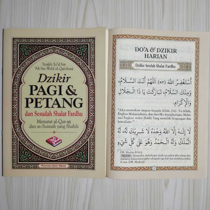 Buku Dzikir Pagi dan Petang Uk Sedang - Pustaka Ibnu Umar